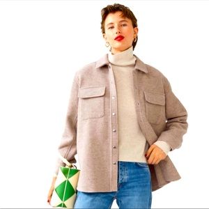 And Other Stories - oatmeal oversized wool blend shack et SZ 4